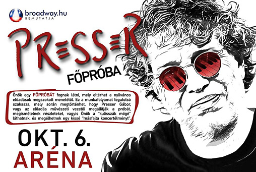 Presser G�bor: az&nbsp;1507.&nbsp;�s 1508.&nbsp;koncertek f�pr�b�ja a&nbsp;Budapest Sportar�n�ban